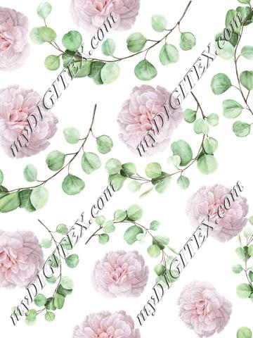 leaves&flower #0e4b69