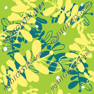 Yellow and Teal Forest-01