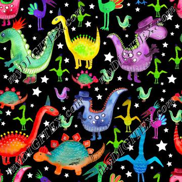 Dino Pattern2with stars_AngiMullhatten-01