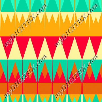 Triangles and other retro colors shapes