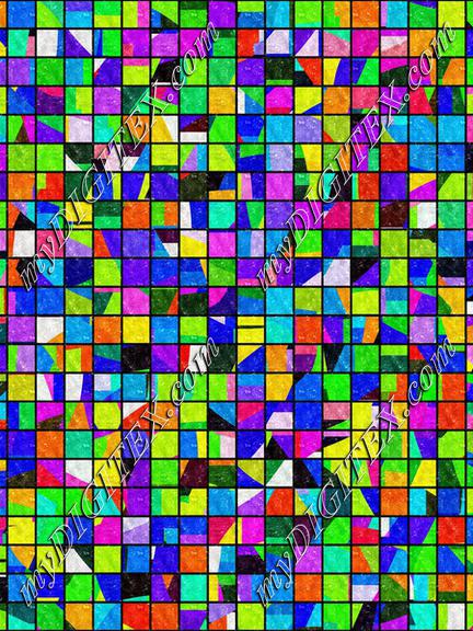 Colorful squares pattern