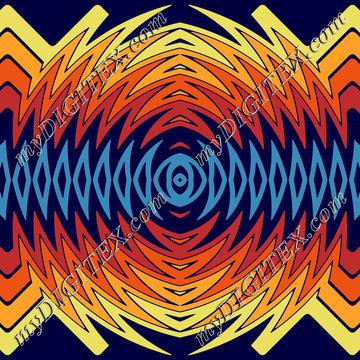 Orange blue windmill