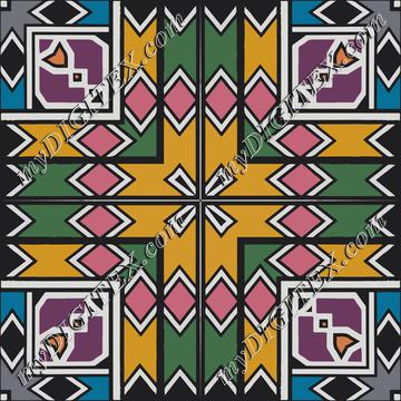 Rhombus squares and a cross
