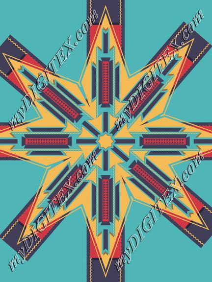 Tribal retro star