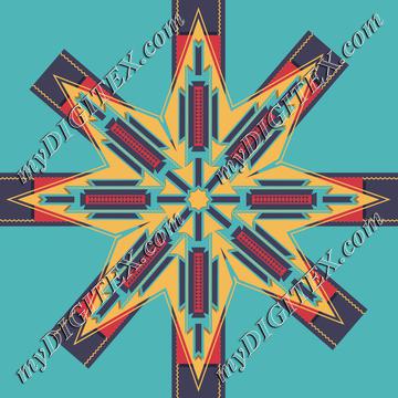 Tribal retro star