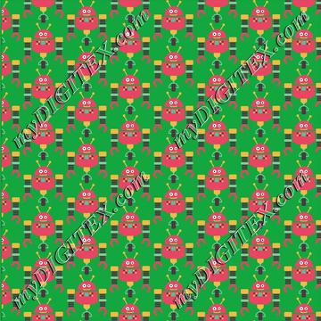 Pink robot pattern