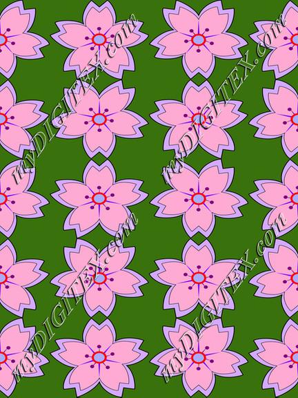 Purple flowers pattern