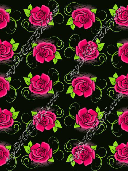 Red roses pattern