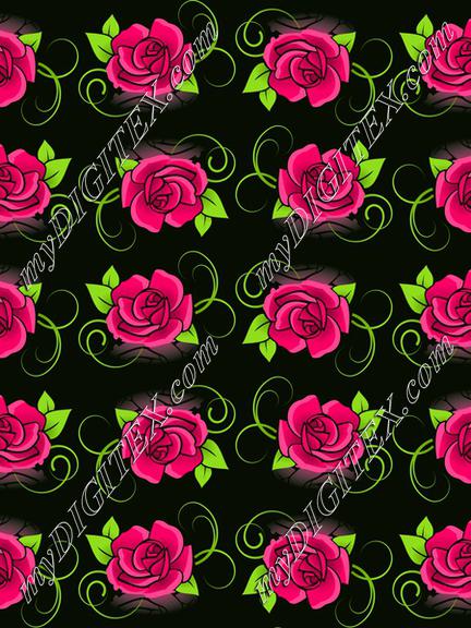 Red roses pattern