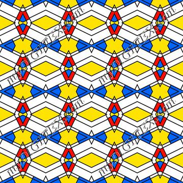 Colorful rhombus chains