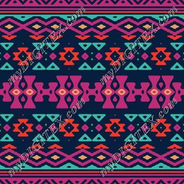 Tribal shapes in retro colors