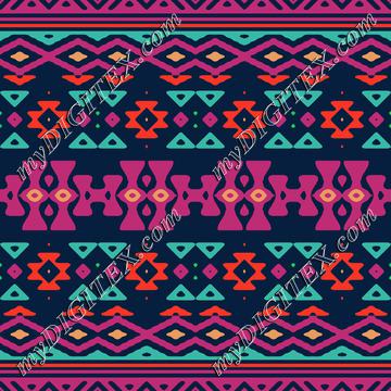 Tribal shapes in retro colors