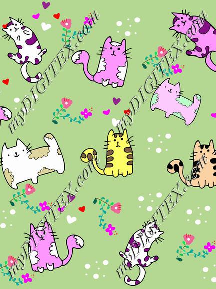 Cute cats pattern