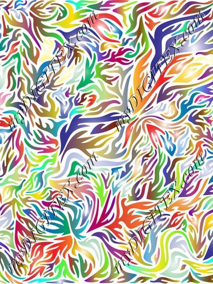 Colorful flames