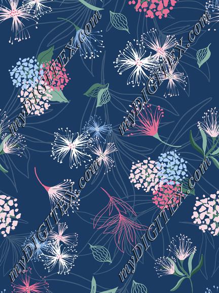 Whimsical Summer Flowers Print