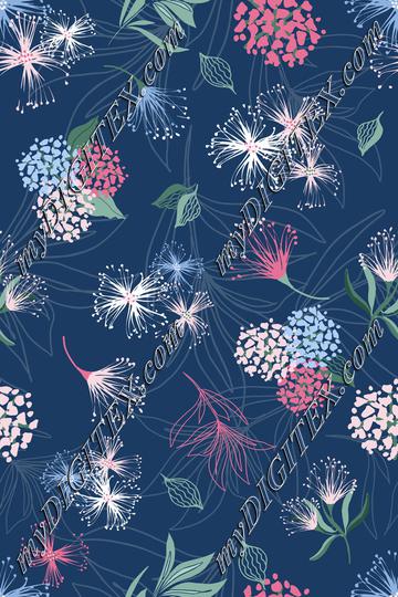 Whimsical Summer Flowers Print