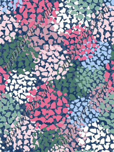 Abstract Hydrangea Print