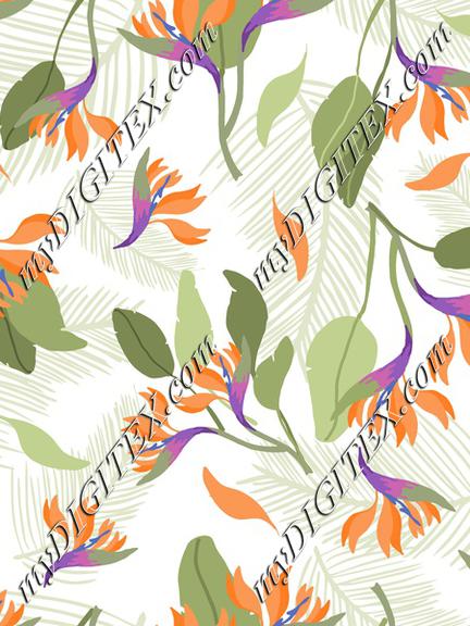 Tropical fashion print