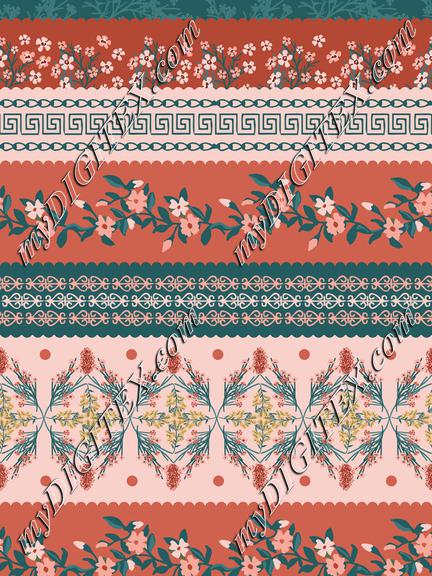 Earthy Rust Floral