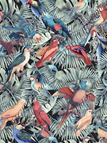 Jungle Parrots Pattern