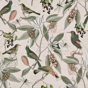 Nostalgic Bird Pattern