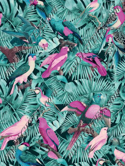 Jungle Parrots Pattern