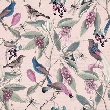 Nostalgic Bird Pattern