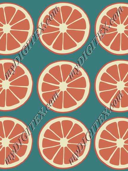 Citrus slices, oranges, grapefruit fruit pattern