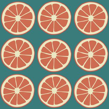 Citrus slices, oranges, grapefruit fruit pattern