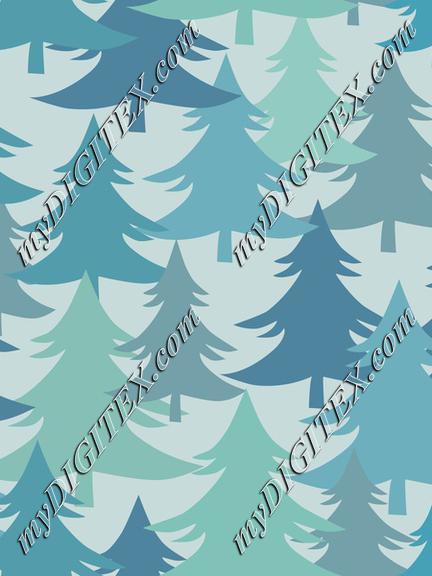 Christmas Trees Fir Trees Winter Forest On Light