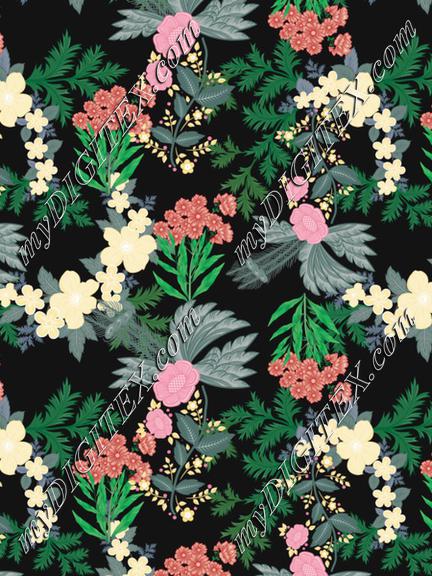 floral repeat pattern