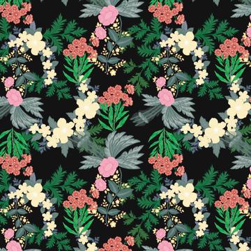 floral repeat pattern