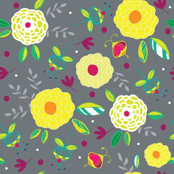 flowers and birds sponge texture-01