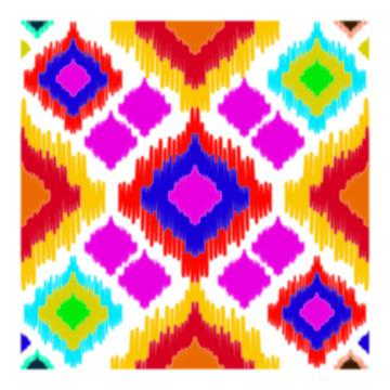 colorful ikkat pattern