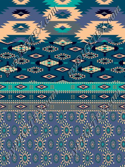 PRINT ETHNIC URBAN CHIC VAR 2 -45 CMX 45 CM