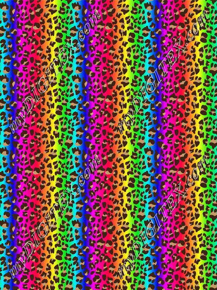 Rainbow Cheetah Skin, Leopard Print Rainbow