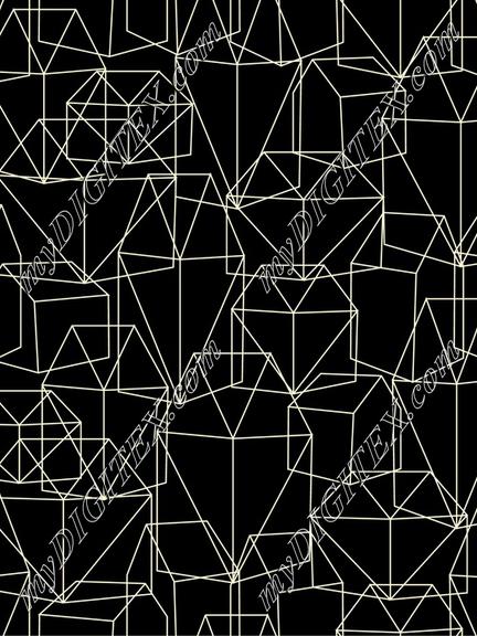 Geometric Village Black
