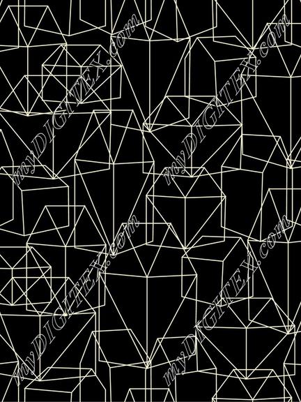 Geometric Village Black