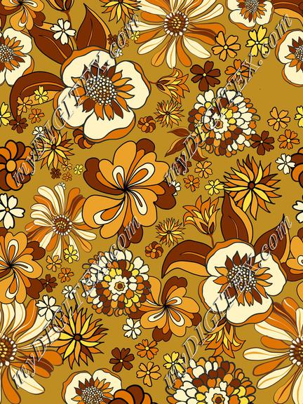 Retro Flowers 70s