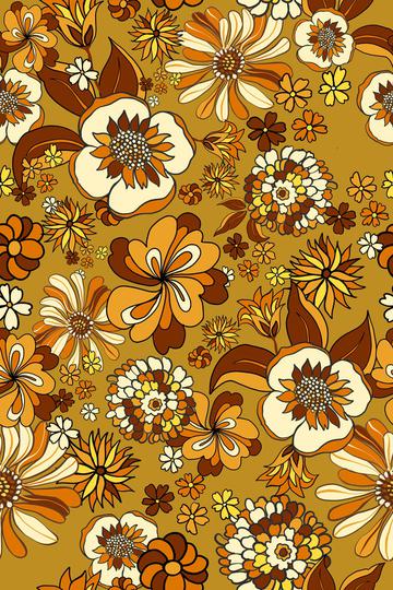 Retro Flowers 70s