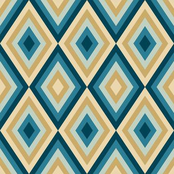 Geometric Abstract Pattern Soft Blue