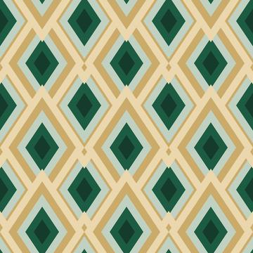 Abstract Geometric pattern with Green, Winter Pattern