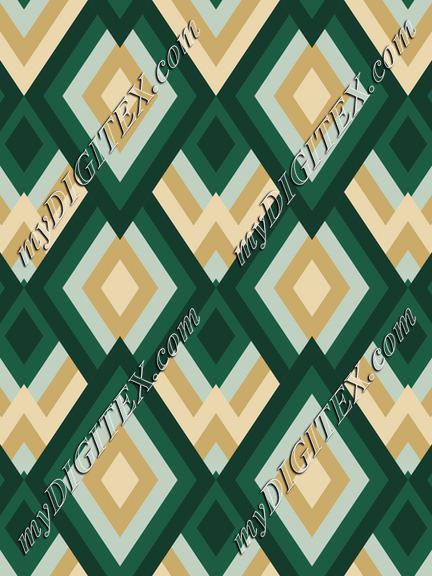 Abstract Geometric Pattern in Natural Green Colors
