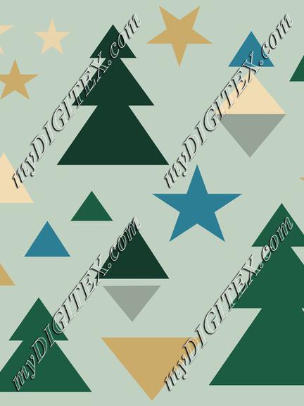 Abstract Geometric Winter Pattern