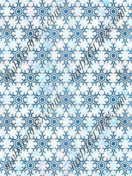 Metallic geometric snowflake Christmas pattern