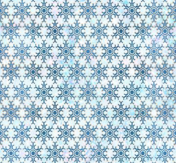 Metallic geometric snowflake Christmas pattern