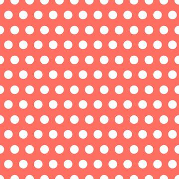 Living Coral Polkadots