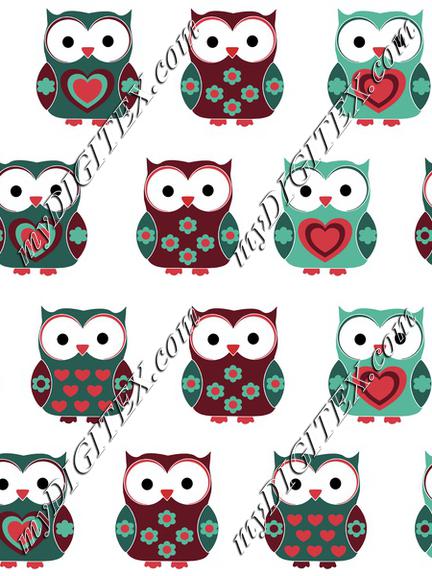 Cute Christmas Owls