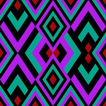 Abstract Geometric Retro 70s pattern