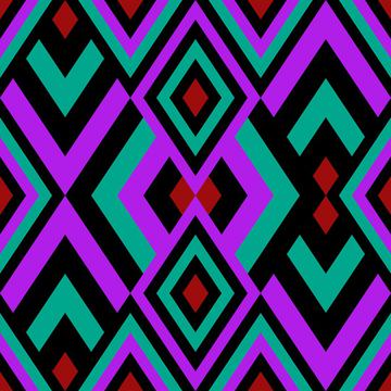 Abstract Geometric Retro 70s pattern